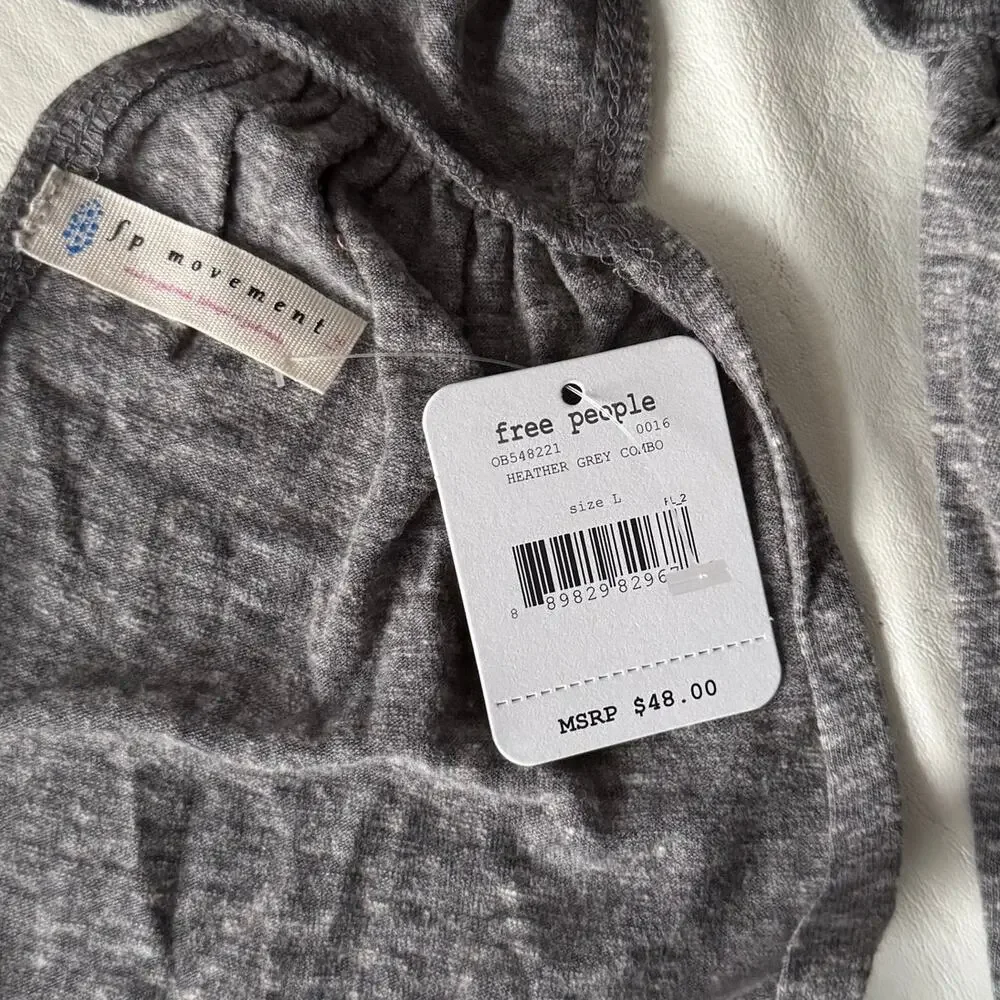 New Free People FP Movement No Sweat Graphic Tank Top Women's Size L - Picture 7 of 9